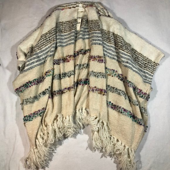 Anthropologie Sweaters - NEW Anthropologie Anthro Womens One Size Ivory Chunky Open Cardigan NWT $120